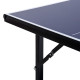 6ft 182cm Mini Table Tennis Table Folding Ping Pong Table with Net Multi-Use Table for Indoor Outdoor Game, Blue