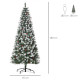 6FT Artificial Christmas Tree Xmas Pencil Tree with Red Berries and Pinecones Holiday Home Indoor Decoration with Foldable Feet,