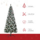 6FT Artificial Christmas Tree Xmas Pencil Tree with Red Berries and Pinecones Holiday Home Indoor Decoration with Foldable Feet,