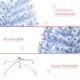 6FT Artificial Fibre Optic Christmas Tree Seasonal Decoration w/ LED Lights Pre-Lit Easy Store White Blue