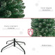 6FT Artificial Snow Dipped Christmas Tree Xmas Pencil Tree Holiday Home Indoor Decoration with Foldable Black Stand, Green