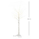 6ft Artificial White Birch Tree Light with Warm White Pre-Lit LED Light for Indoor and Covered Outdoor Use