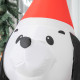 6ft Inflatable Christmas Puppy Dog Wearing Santa Hat Lighted Outdoor Decoration Blow Up Decor for Holiday Indoor