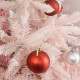 6FT Pink Artificial Christmas Tree Holiday Home Decoration Ornament w/ Metal Stand Fully Pretty Home Office Joy