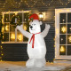 6ft Tall Outdoor Inflatable Bear Airblown Projection Holiday Christmas Lawn Décor