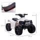 6V Kids Electric Ride on Car, All Terrain Vehicle Toy, Quad Bike With Headlights, Horn, for Toddlers 18-36 Months White