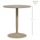 75H x Φ70cm Two-Person Minimalistic Dining Table - Light Brown