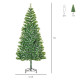 7FT Indoor Christmas Tree Artificial Decoration Xmas Gift with Metal Stand Branch Tips