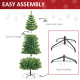 7FT Indoor Christmas Tree Artificial Decoration Xmas Gift with Metal Stand Branch Tips