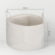 88L Cotton Rope Laundry Basket, with Handles - Cream White