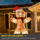 8ft Christmas Inflatable Gingerbread Man, Lighted Blow Up Yard Decor Indoor Outdoor Garden Lawn Party Prop