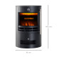 900W/1800W Freestanding Electric Fireplace, Indoor Heater Fire Stove with Log Burner Effect Flame, Thermostat Control