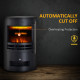 900W/1800W Freestanding Electric Fireplace, Indoor Heater Fire Stove with Log Burner Effect Flame, Thermostat Control