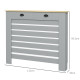 95.5H x 111Wcm Radiator Cover, with Drawer - Grey