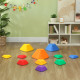 AIYAPLAY 11PCs Heart-Shaped Kids Stepping Stones Balance &amp; Motor Skills, Multicoloured