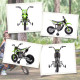 AIYAPLAY 12V Kids Electric Motorbike, Kids Electric Ride on Motorcycle w/ Twist Grip Throttle, Training Wheels - Green