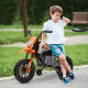 AIYAPLAY 12V Kids Electric Motorbike, Kids Electric Ride on Motorcycle w/ Twist Grip Throttle, Training Wheels - Orange