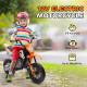 AIYAPLAY 12V Kids Electric Motorbike, Kids Electric Ride on Motorcycle w/ Twist Grip Throttle, Training Wheels - Orange