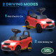 AIYAPLAY 2 in 1 Land Rover Licensed 6V Kids Electric Ride On Car Sliding Car w/ Headlights Music, for 18-60 Months Red