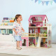 AIYAPLAY 3 Storey Dolls House Play Set with 13 Pieces Wooden Furniture and Accessories for 3-6 Years