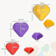 AIYAPLAY 6PCs Heart-Shaped Kids Stepping Stones Balance &amp; Motor Skills, Multicoloured