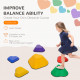 AIYAPLAY 6PCs Heart-Shaped Kids Stepping Stones Balance &amp; Motor Skills, Multicoloured