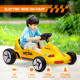 AIYAPLAY 6V Electric Go Kart for Kids with Music, Light, Horn, for 3-5 Years, Yellow