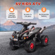 AIYAPLAY 6V Kids Electric Quad Bike w/ Music, Forward Function, for 2-6 Years, Black