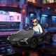 AIYAPLAY Lamborghini Revuelto Licensed 12V Ride on Car w/ Butterfly Doors, Transport Wheels, Suspension, Remote Control, Black