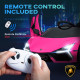 AIYAPLAY Lamborghini Revuelto Licensed 12V Ride on Car w/ Butterfly Doors, Transport Wheels, Suspension, Remote Control, Pink