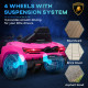 AIYAPLAY Lamborghini Revuelto Licensed 12V Ride on Car w/ Butterfly Doors, Transport Wheels, Suspension, Remote Control, Pink