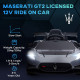 AIYAPLAY Maserati GT2 Licensed 12V Kids Electric Ride on Car with 4 Suspension, Remote Control Music Horn Lights - Grey