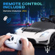 AIYAPLAY Maserati GT2 Licensed 12V Kids Electric Ride on Car with 4 Suspension, Remote Control Music Horn Lights - White