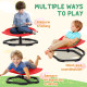 AIYAPLAY Spinning Chair for Autism Sit and Spin, Coordination &amp; Balance, Sensory Spinning Chair for Toddlers 3-6 Years, Red