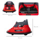 Bumper Car, 360° Rotation Spin 12V Kids Electric Car with Lights, Music, for Ages 1.5-5 Years - Red