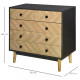 Chest of Drawers, 5 Drawer Storage Cabinet Sideboards with Metal Handles Freestanding Dresser for Bedroom, Living Room