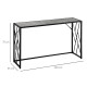 Console Table, Industrial Sofa Table with Metal Frame for Living Room, Hallway, 120 cm, Grey