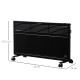 POWER Convector Radiator Freestanding or Wall-mounted Heating with 2 Heat Settings Safety Cut-Off, Black