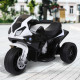 Electric Kids Ride on BMW Motorbike W/Headlights and Music, 6 V-Black