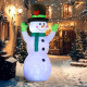 Outsunny 10ft Inflatable Snowman Christmas Decoration, with Accessories