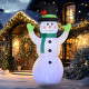 Outsunny 10ft Inflatable Snowman Christmas Decoration, with Accessories