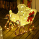 Outsunny 170 LED Light Reindeer and Sleigh Christmas Decoration