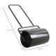 Outsunny 38L Fillable Cylinder Steel Lawn Roller - Black