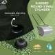 Outsunny 38L Fillable Cylinder Steel Lawn Roller - Black