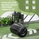 Outsunny 38L Fillable Cylinder Steel Lawn Roller - Black