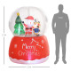 Outsunny 5.5ft Inflatable Snow Globe Christmas Decoration