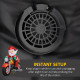 Outsunny 5.6ft Inflatable Santa Claus Motorcycle Decoration