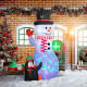 Outsunny 8ft Inflatable Christmas Snowman, with Accessories