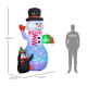 Outsunny 8ft Inflatable Christmas Snowman, with Accessories