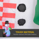 Outsunny 8ft Inflatable Christmas Snowman, with Accessories